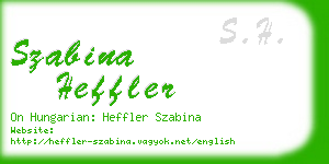 szabina heffler business card